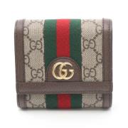 Pre-owned Leather wallets Gucci Vintage , Brown , Dames