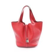 Pre-owned Leather handbags Hermès Vintage , Red , Dames