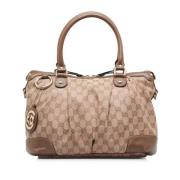 Pre-owned Canvas gucci-bags Gucci Vintage , Brown , Dames