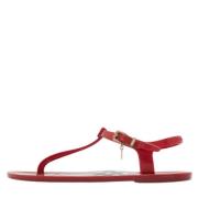 Pre-owned Fabric sandals Burberry Vintage , Red , Dames