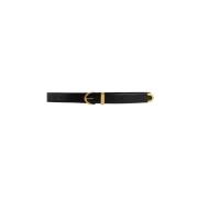 Gouden Skinny Riem Khaite , Black , Dames