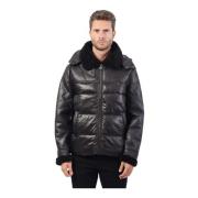 Winterjas met Afneembare Capuchon en Nepbontafwerking Guess , Black , ...