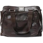 Pre-owned Leather handbags Celine Vintage , Brown , Dames