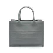 Pre-owned Leather dior-bags Dior Vintage , Gray , Dames