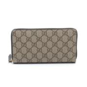 Pre-owned Leather wallets Gucci Vintage , Beige , Dames