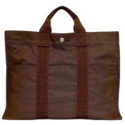 Pre-owned Canvas totes Hermès Vintage , Brown , Dames