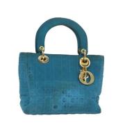 Pre-owned Nylon handbags Dior Vintage , Blue , Dames