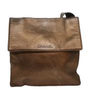 Pre-owned Leather chanel-bags Chanel Vintage , Yellow , Dames