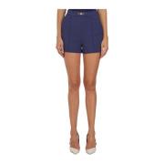 Stijlvolle Klem Shorts Elisabetta Franchi , Blue , Dames