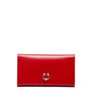 Pre-owned Leather wallets Gucci Vintage , Red , Dames