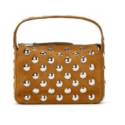 Bruin Suède Studs Top Handtas Khaite , Brown , Dames