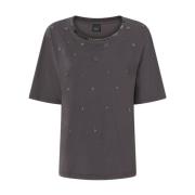 Grijze T-shirts en Polos Pinko , Gray , Dames