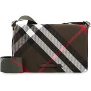 Stoffen Schoudertas met Motief Burberry , Multicolor , Heren