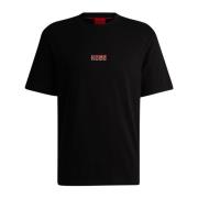 Heren Diqitee T-shirt, Ronde Hals Hugo Boss , Black , Heren