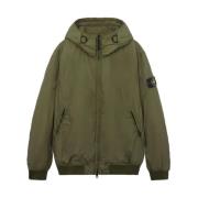 Winddichte capuchonjas Crinkle Reps R-Ny Stone Island , Green , Heren