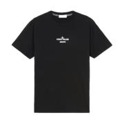 Slim Fit 'Archivio' Print T-shirt Stone Island , Black , Heren