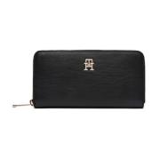 Chic Dames Portemonnee Tommy Hilfiger , Black , Dames