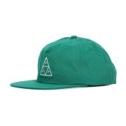 Driehoek Snapback Pet Smaragd HUF , Green , Heren