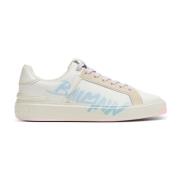 Leren sneakers Balmain , White , Dames