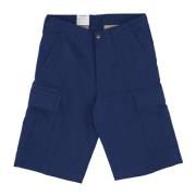 Cargo Shorts Elder Rinsed Carhartt Wip , Blue , Heren