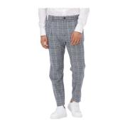 Heren Slim Fit Multi Check Broek Selected Homme , Blue , Heren