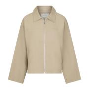 Stijlvolle Titan Jacket - Sand Neo Noir , Beige , Dames