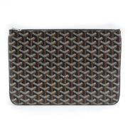 Pre-owned Canvas clutches Goyard Vintage , Black , Dames