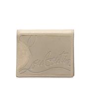 Pre-owned Leather wallets Christian Louboutin Pre-owned , Gray , Dames