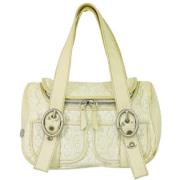 Pre-owned Leather celine-bags Celine Vintage , Beige , Dames