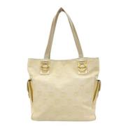 Pre-owned Canvas handbags Salvatore Ferragamo Pre-owned , White , Dame...