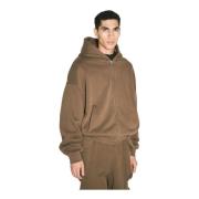 Gewassen Katoenfleece Hoodie Entire Studios , Brown , Heren