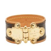 Pre-owned Leather bracelets Louis Vuitton Vintage , Brown , Dames