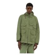 Katoenen Tipstop Parka met Multi-Zakken Engineered Garments , Green , ...