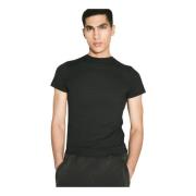 Stretch Cotton Mini T-Shirt Entire Studios , Black , Heren