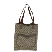 Pre-owned Canvas gucci-bags Gucci Vintage , Beige , Dames