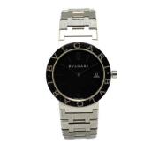 Pre-owned Metal watches Bvlgari Vintage , Black , Heren