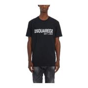 Cool Fit Logo T-Shirt Dsquared2 , Black , Heren