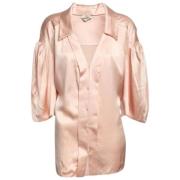 Pre-owned Satin tops Fendi Vintage , Beige , Dames