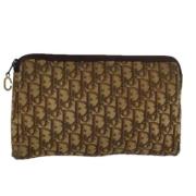 Pre-owned Canvas clutches Dior Vintage , Brown , Dames