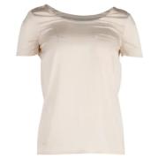 Pre-owned Silk tops Yves Saint Laurent Vintage , Beige , Dames