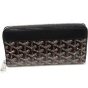 Pre-owned Leather wallets Goyard Vintage , Black , Dames