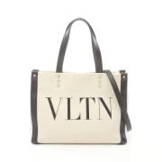 Pre-owned Leather handbags Valentino Vintage , Beige , Dames