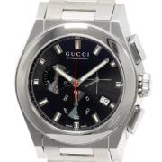 Pre-owned Metal watches Gucci Vintage , Black , Heren