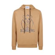 Beerprint Hoodie Sweatshirt Iceberg , Brown , Heren