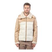 Winter Hooded Jas Zand Guess , Beige , Heren