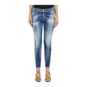 Cool Girl Denim Broek Dsquared2 , Blue , Dames