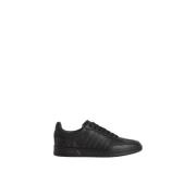 Vintage Stijl Leren Sneakers Zwart Dsquared2 , Black , Heren