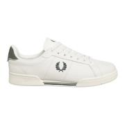 Eenvoudige Vetersneakers Fred Perry , White , Heren