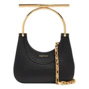 Zwarte Leren Ketting Handtas Alexander McQueen , Black , Dames