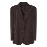 Koffieboon Blazer Jas Pinko , Brown , Dames